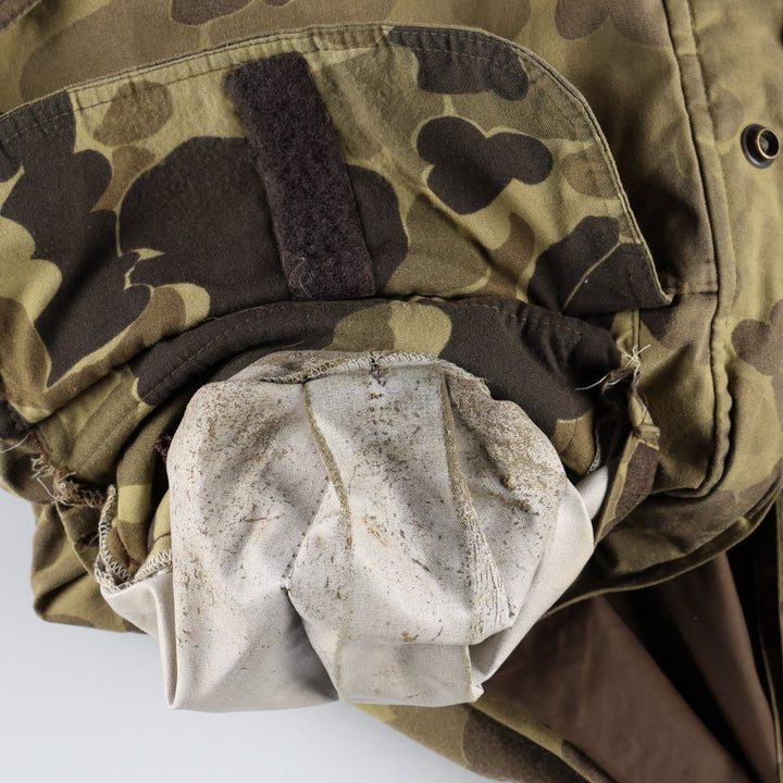 90'S Remington GORE-TEX Camouflage Pattern Mountain Parka Shell Jacket, Made in USA, Men's Size L (Equivalent), Vintage Nylon Khaki type Vintage Second Hand