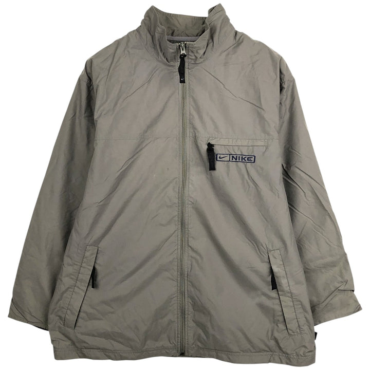 00'S Nike Nylon Jacket Men's Size L Nylon Khaki type Vintage Second Hand