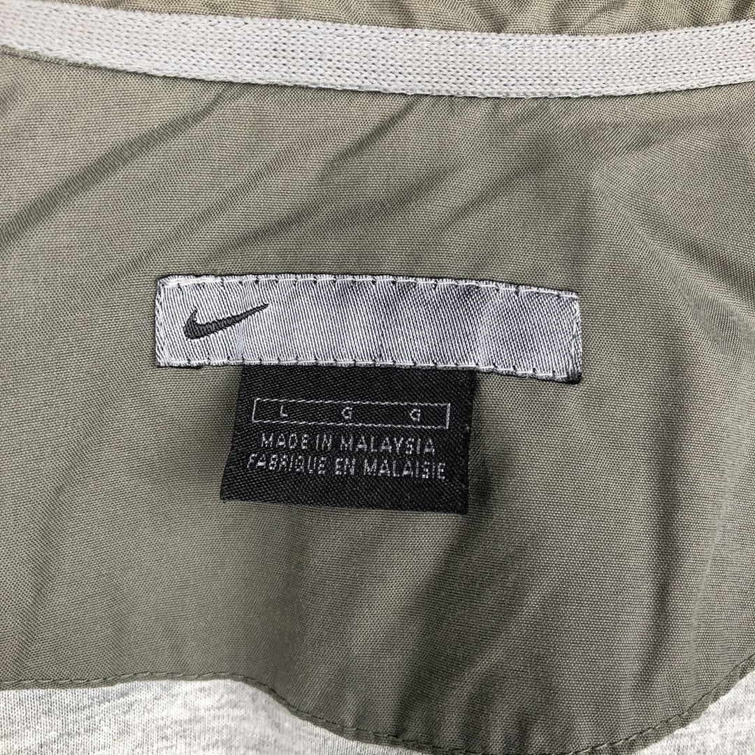 00'S Nike Nylon Jacket Men's Size L Nylon Khaki type Vintage Second Hand
