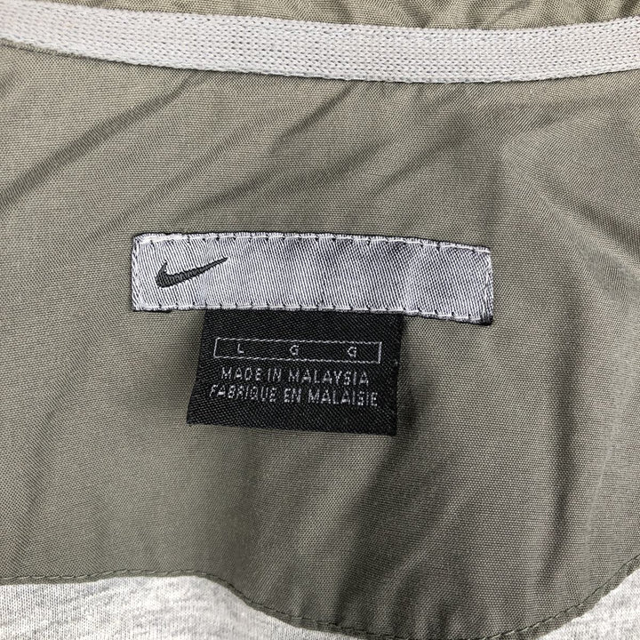 00'S Nike Nylon Jacket Men's Size L Nylon Khaki type Vintage Second Hand