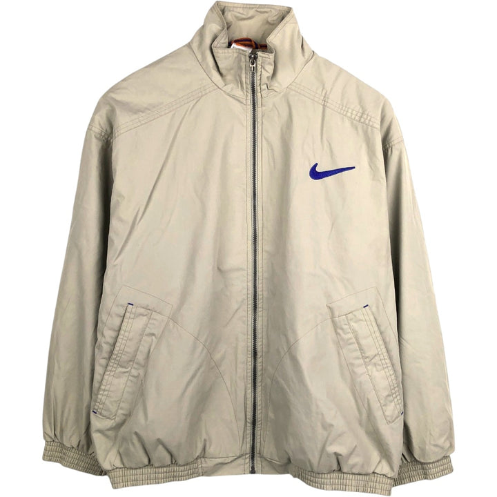 1990'S Nike Windbreaker, Men's Size L (approx.), Vintage polyester Khaki type beige Vintage Second Hand