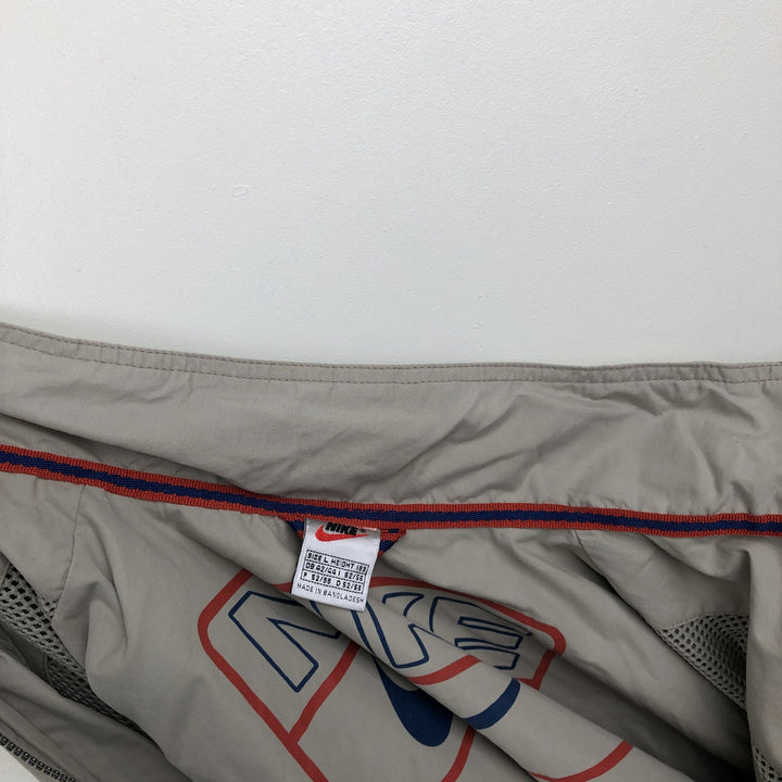 1990'S Nike Windbreaker, Men's Size L (approx.), Vintage polyester Khaki type beige Vintage Second Hand