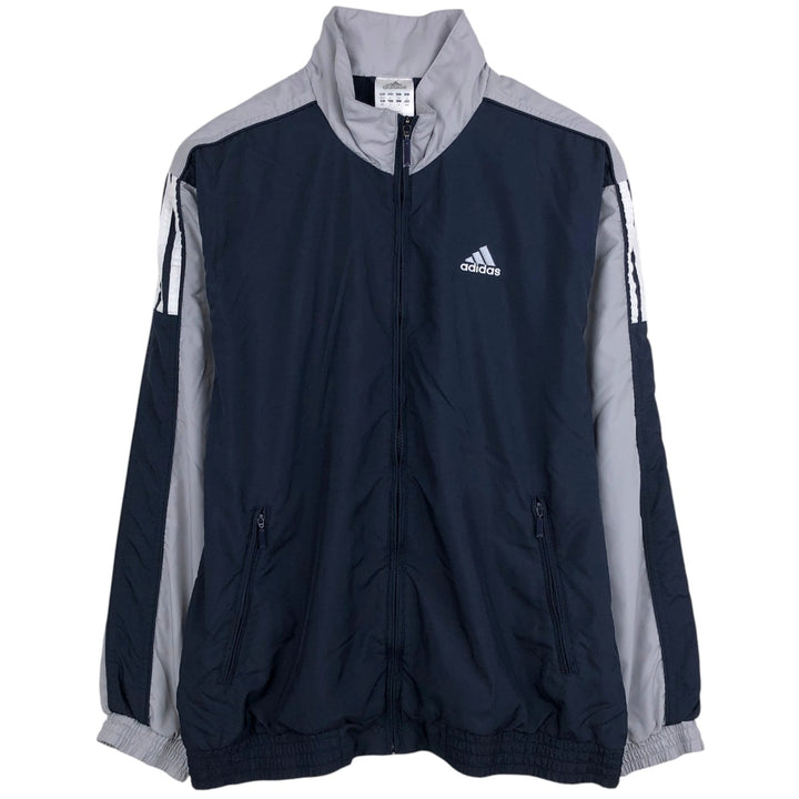 00'S adidas windbreaker, men's size M polyester navy blue type Vintage Second Hand