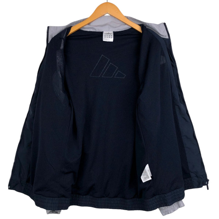 00'S adidas windbreaker, men's size M polyester navy blue type Vintage Second Hand