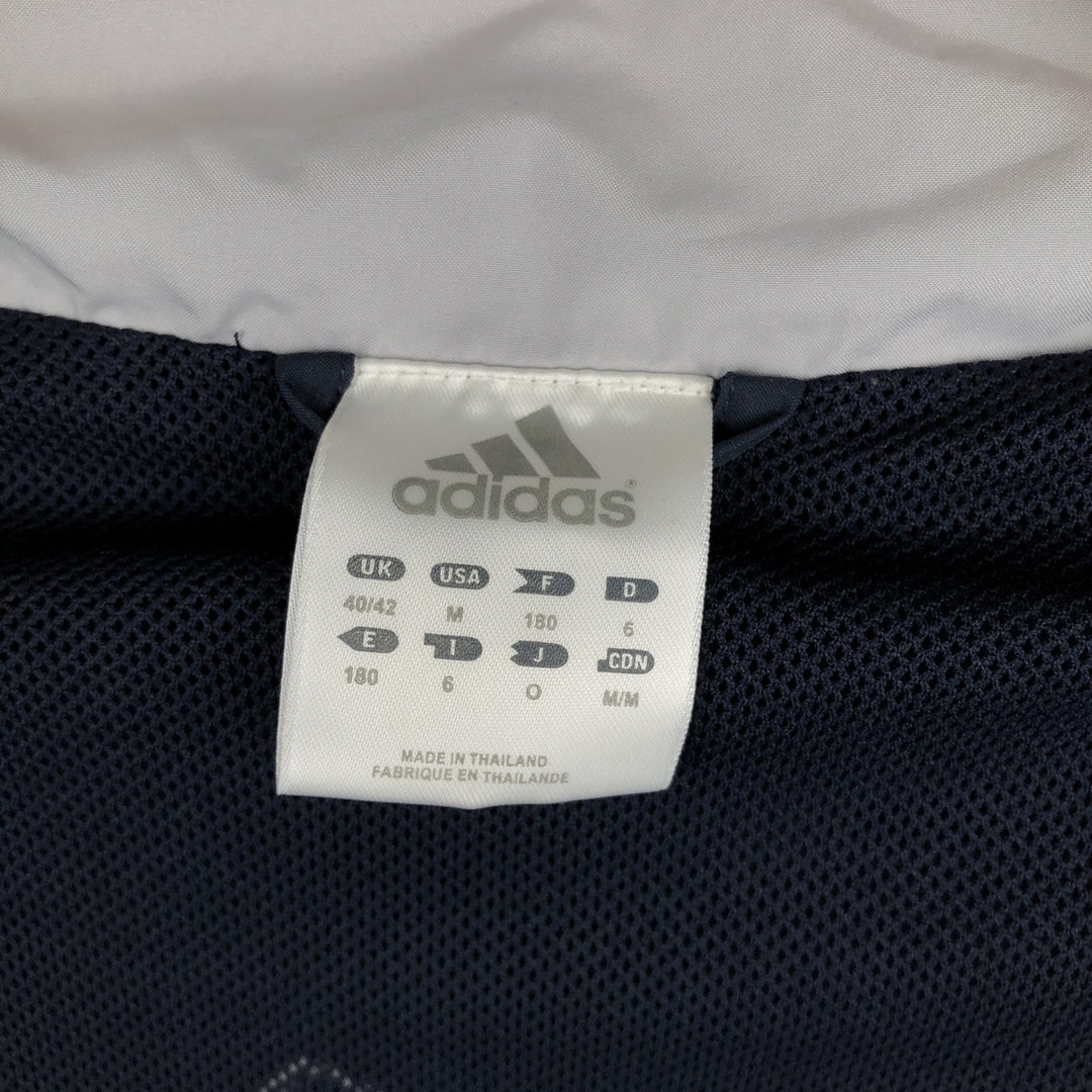 00'S adidas windbreaker, men's size M polyester navy blue type Vintage Second Hand
