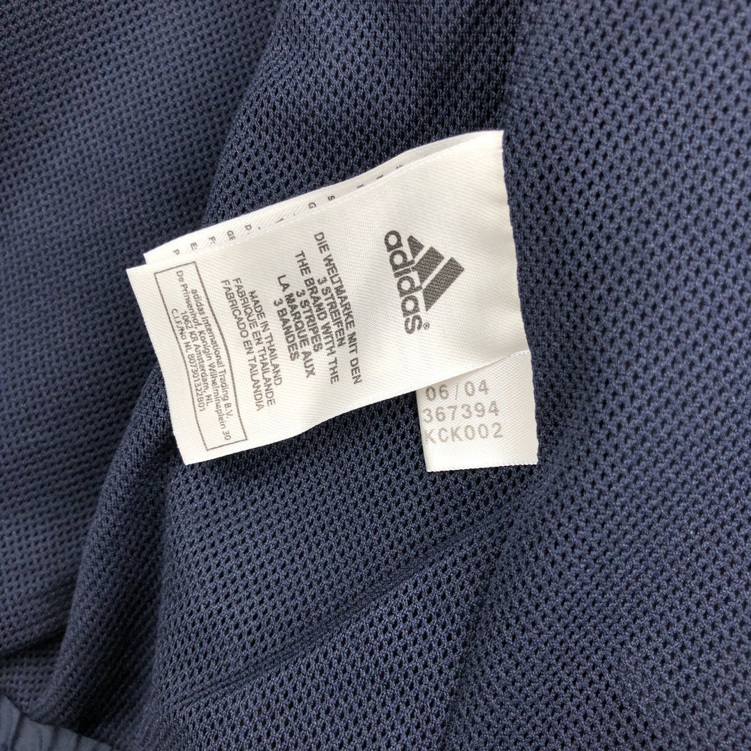 00'S adidas windbreaker, men's size M polyester navy blue type Vintage Second Hand