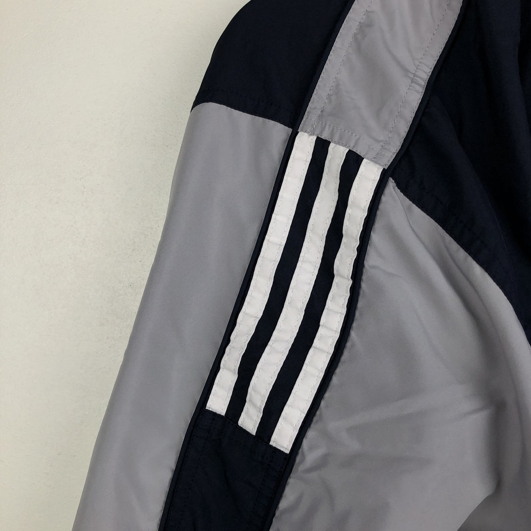 00'S adidas windbreaker, men's size M polyester navy blue type Vintage Second Hand