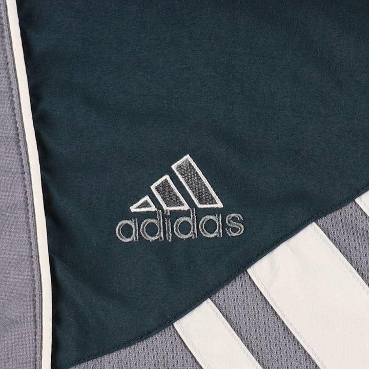 Vintage 90'S Adidas windbreaker with back logo, size L, men's polyester gray type Vintage Second Hand