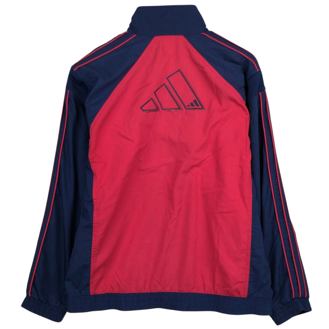 90'S Adidas windbreaker with back logo, men's size M equivalent, vintage. polyester red type Vintage Second Hand