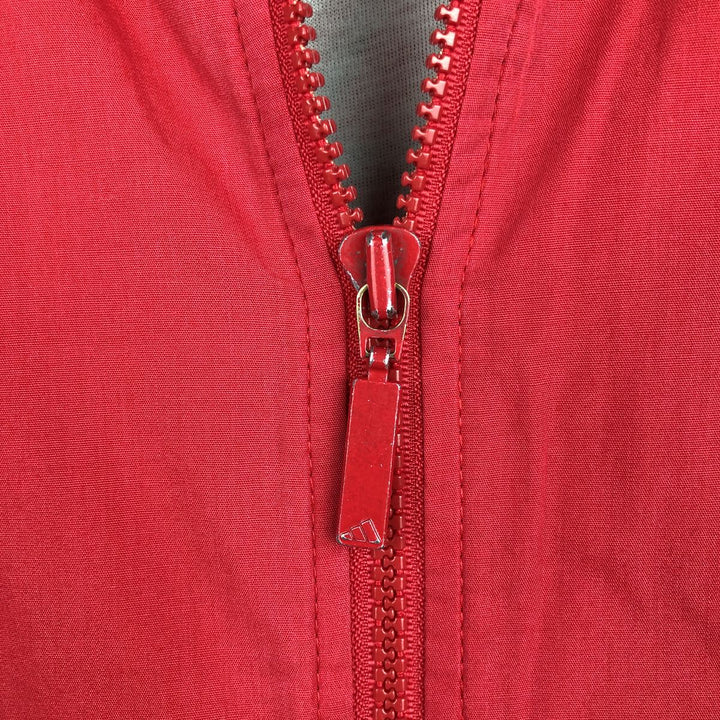 90'S Adidas windbreaker with back logo, men's size M equivalent, vintage. polyester red type Vintage Second Hand