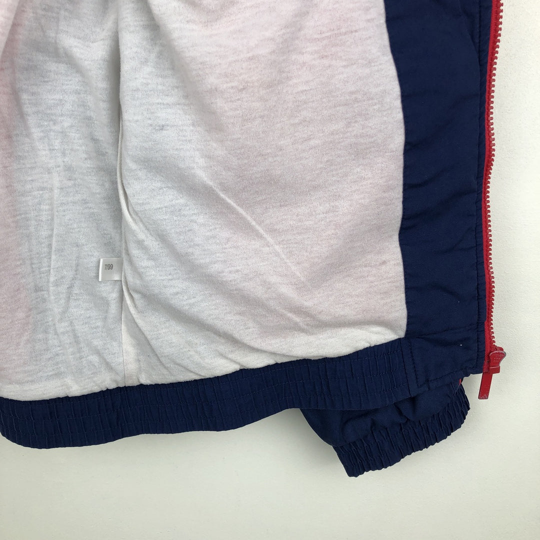 90'S Adidas windbreaker with back logo, men's size M equivalent, vintage. polyester red type Vintage Second Hand