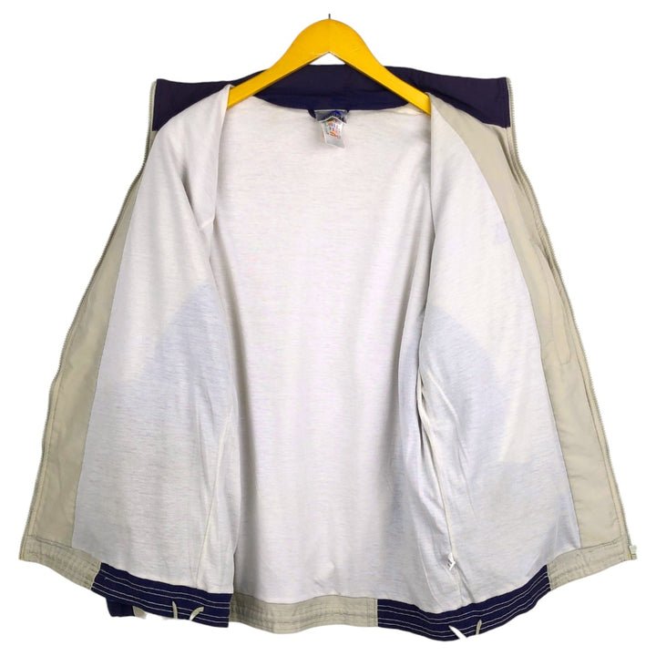 00'S adidas windbreaker, men's size S polyester Beige type Vintage Second Hand