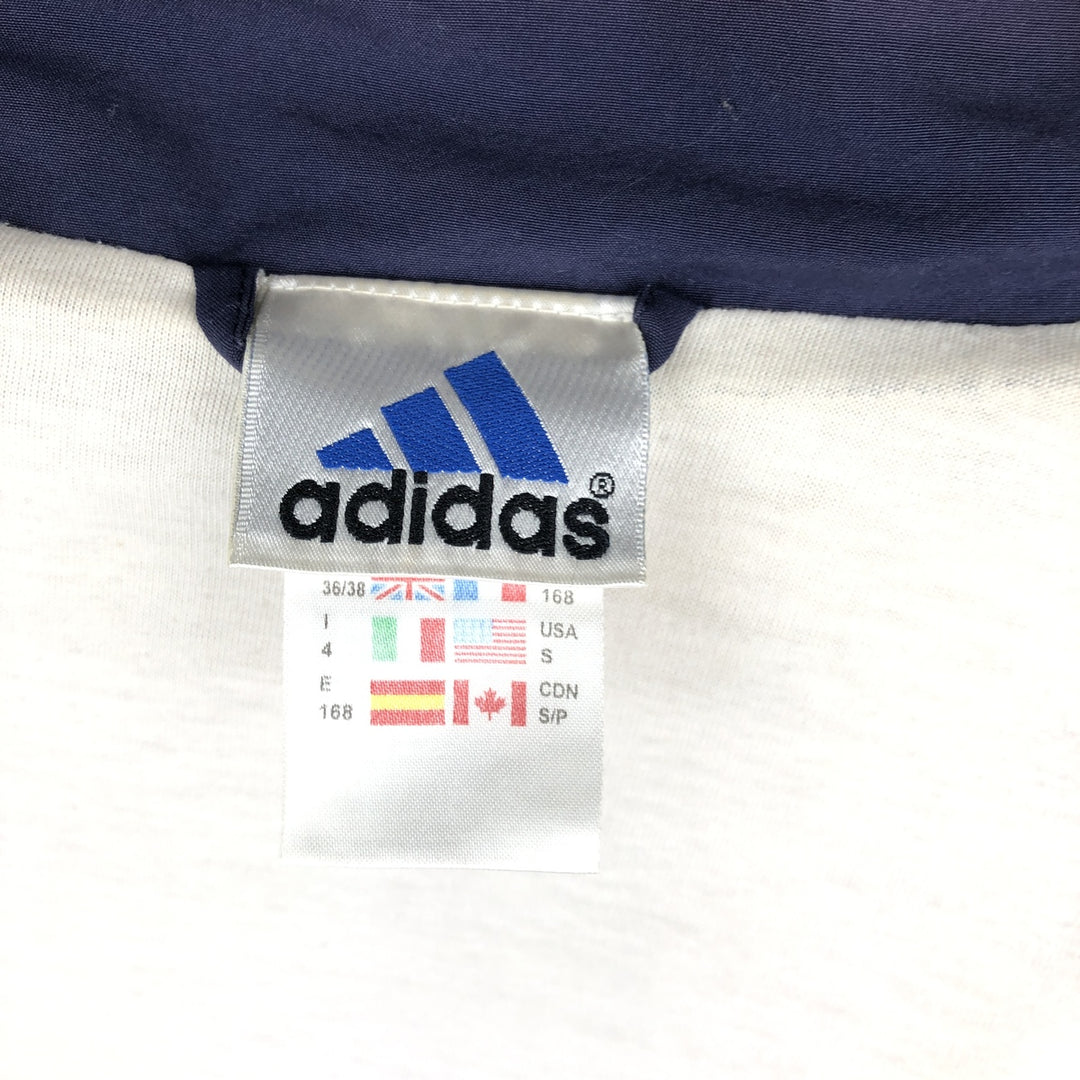 00'S adidas windbreaker, men's size S polyester Beige type Vintage Second Hand