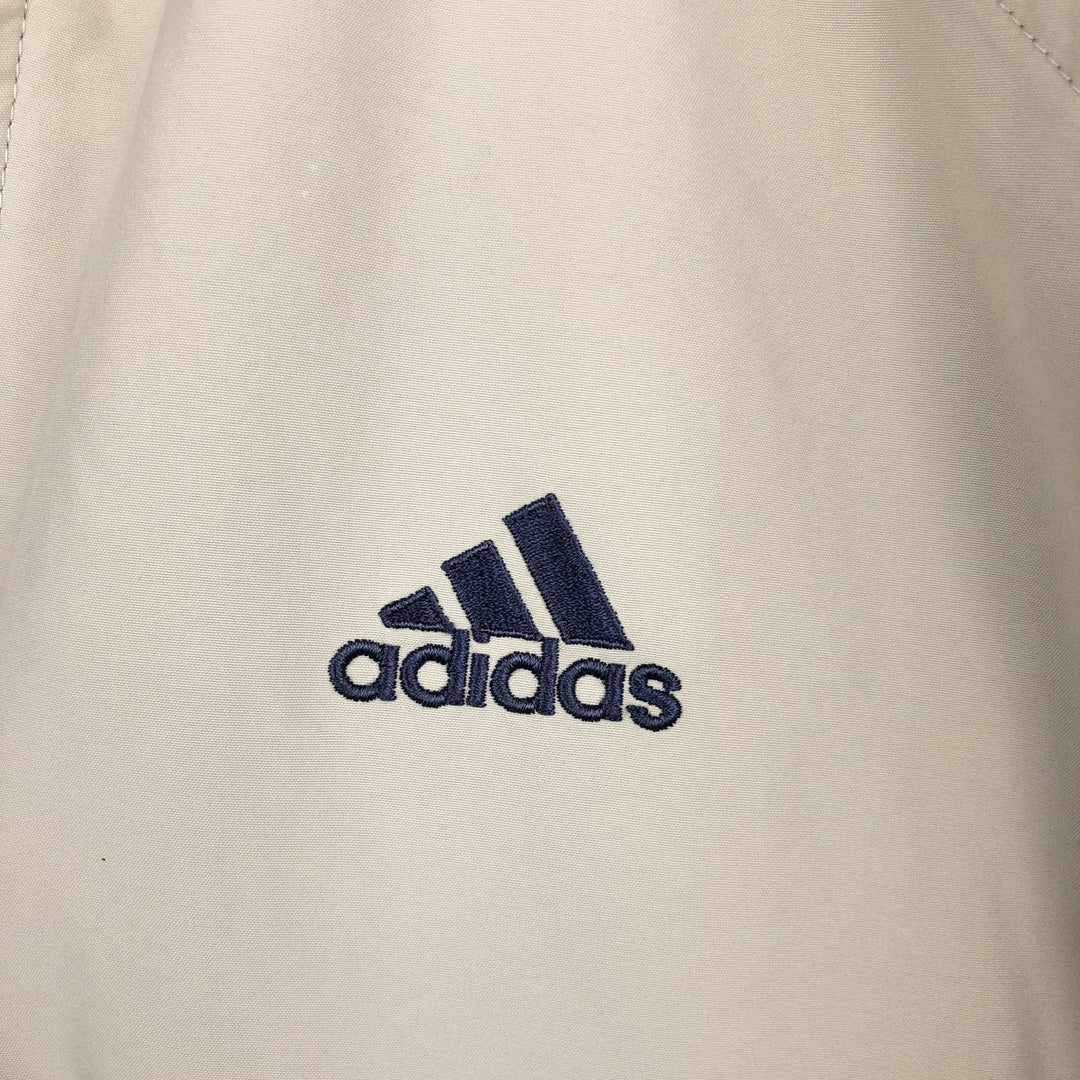 00'S adidas windbreaker, men's size S polyester Beige type Vintage Second Hand
