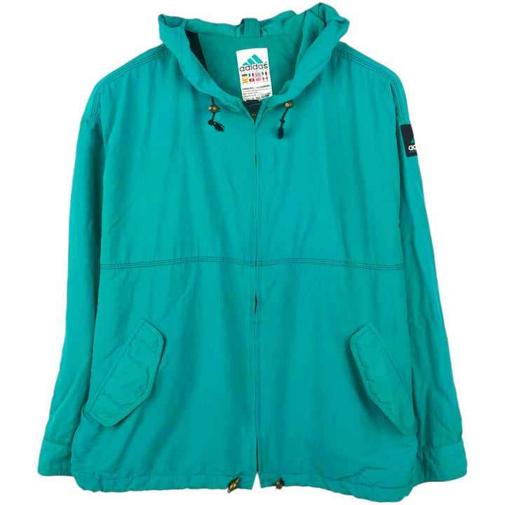 90'S Adidas EQUIPMENT nylon jacket, men's size M equivalent, vintage. Nylon Emerald green Vintage Second Hand