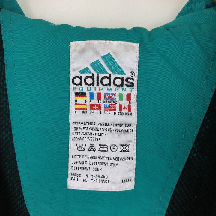 90'S Adidas EQUIPMENT nylon jacket, men's size M equivalent, vintage. Nylon Emerald green Vintage Second Hand