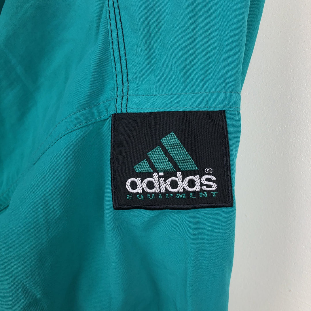 90'S Adidas EQUIPMENT nylon jacket, men's size M equivalent, vintage. Nylon Emerald green Vintage Second Hand