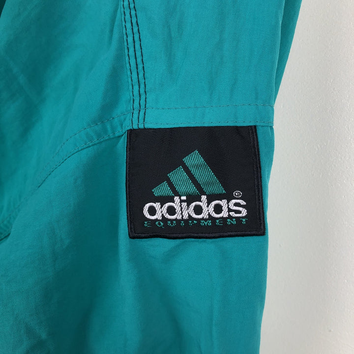 90'S Adidas EQUIPMENT nylon jacket, men's size M equivalent, vintage. Nylon Emerald green Vintage Second Hand
