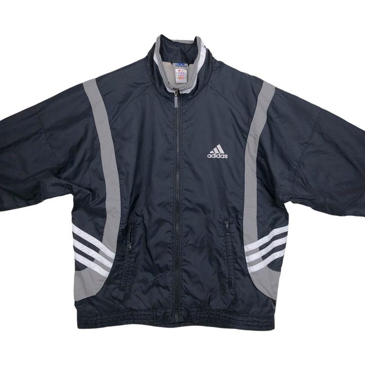 90'S Adidas nylon jacket, men's size M, vintage Nylon black type Vintage Second Hand