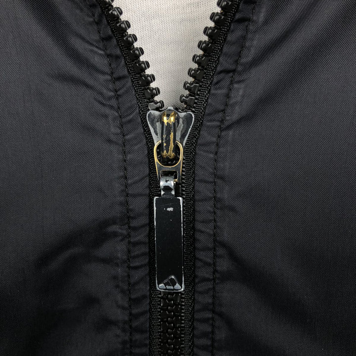 90'S Adidas nylon jacket, men's size M, vintage Nylon black type Vintage Second Hand