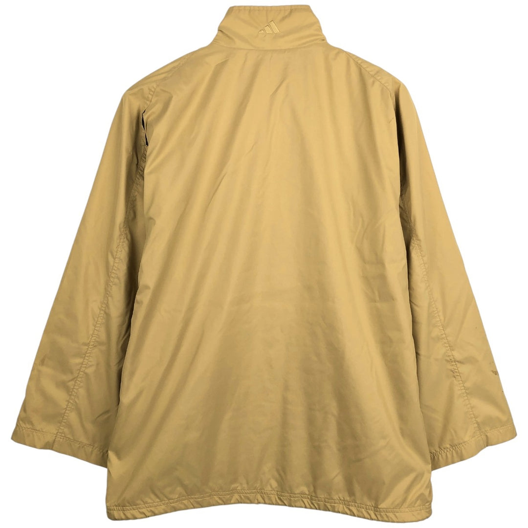 00'S adidas windbreaker, men's size M polyester beige type brown Vintage Second Hand