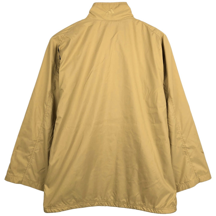 00'S adidas windbreaker, men's size M polyester beige type brown Vintage Second Hand