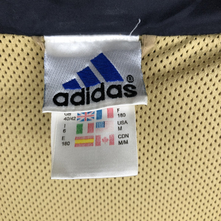 00'S adidas windbreaker, men's size M polyester beige type brown Vintage Second Hand