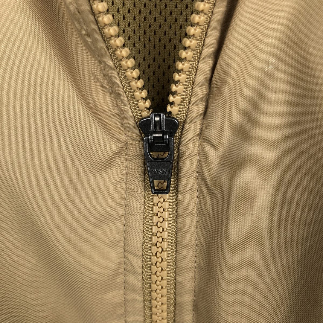 00'S adidas windbreaker, men's size M polyester beige type brown Vintage Second Hand