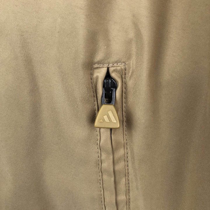 00'S adidas windbreaker, men's size M polyester beige type brown Vintage Second Hand
