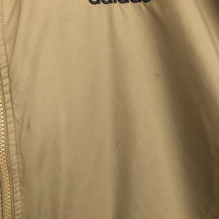 00'S adidas windbreaker, men's size M polyester beige type brown Vintage Second Hand