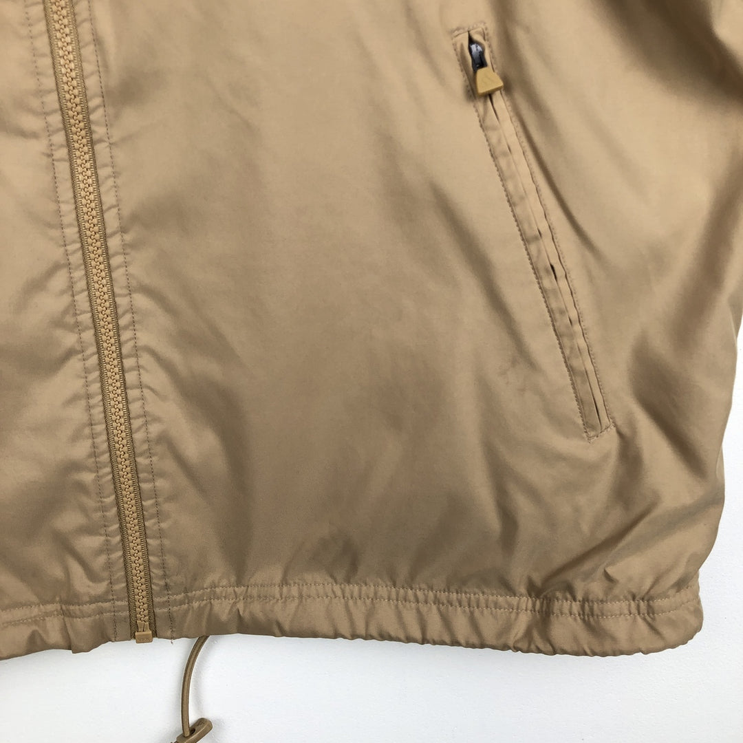 00'S adidas windbreaker, men's size M polyester beige type brown Vintage Second Hand