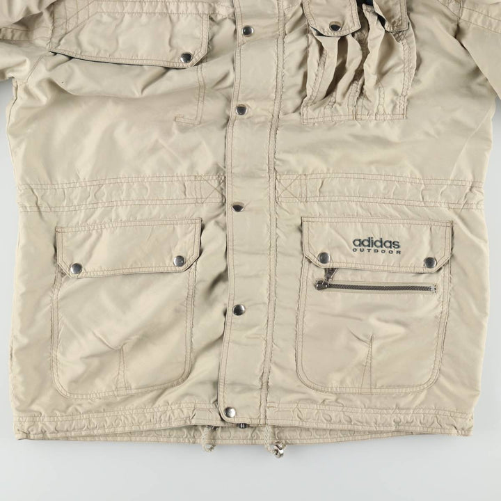 Vintage Adidas OUTDOOR windbreaker from the 80s-90s, men's size L (approx.). polyester Beige type Vintage Second Hand