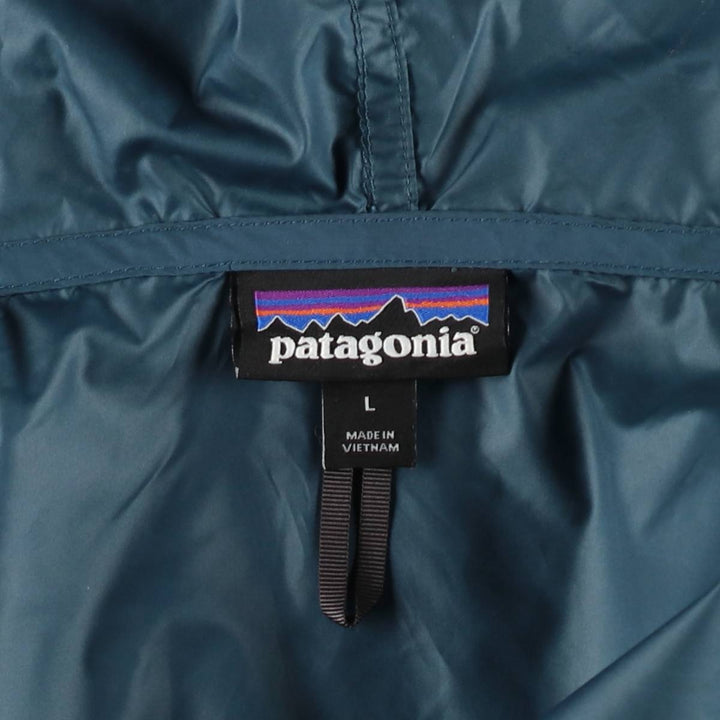 Patagonia 27236SP17 Light Variable Hoodie Mountain Parka Shell Jacket, Men's Size L (approx.) polyester Green type dark green Vintage Second Hand