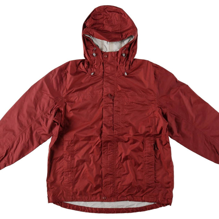 LLBean Mountain Parka Shell Jacket, Men's Size L (approx.) Nylon red type reddish brown Vintage Second Hand