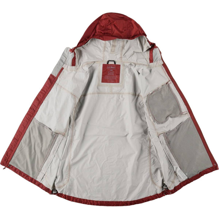 LLBean Mountain Parka Shell Jacket, Men's Size L (approx.) Nylon red type reddish brown Vintage Second Hand