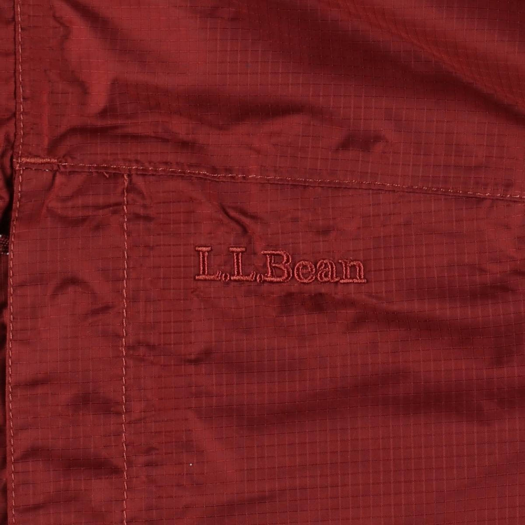 LLBean Mountain Parka Shell Jacket, Men's Size L (approx.) Nylon red type reddish brown Vintage Second Hand