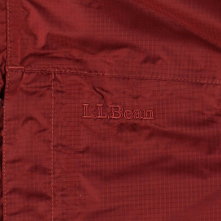 LLBean Mountain Parka Shell Jacket, Men's Size L (approx.) Nylon red type reddish brown Vintage Second Hand