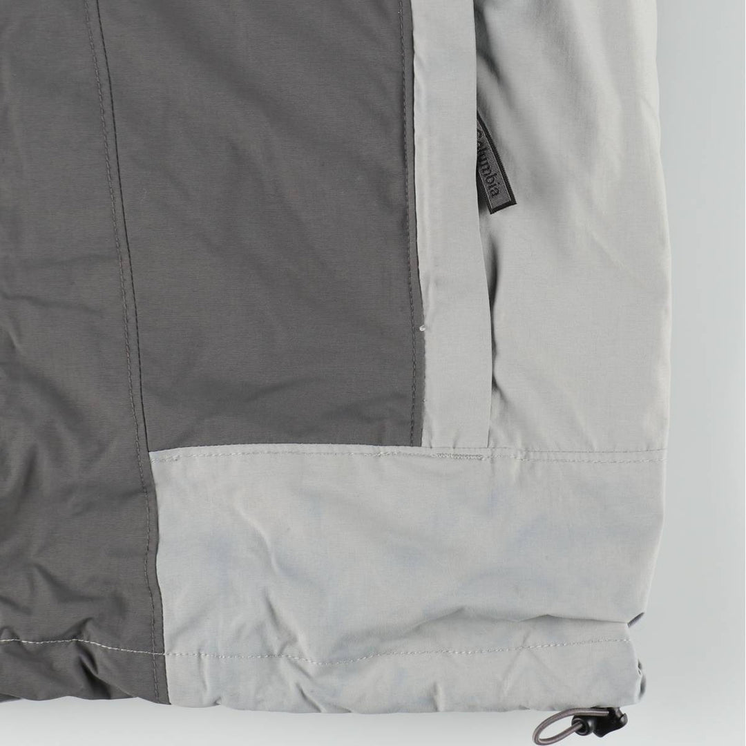 Columbia INTERCHANGE Mountain Parka Shell Jacket, Men's Size L Nylon gray type Vintage Second Hand