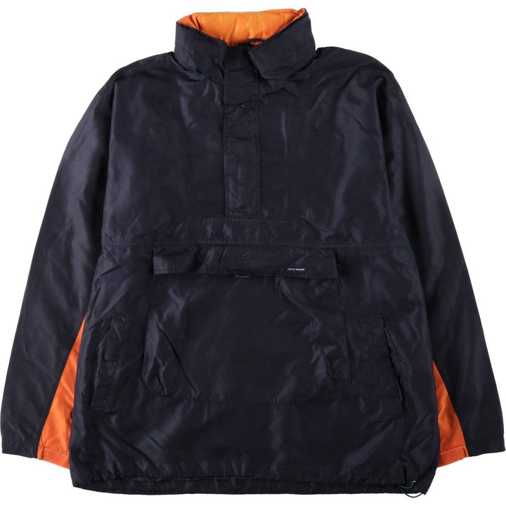 Eddie Bauer Anorak Jacket, Men's Size XL (approx.) Nylon navy blue type Vintage Second Hand