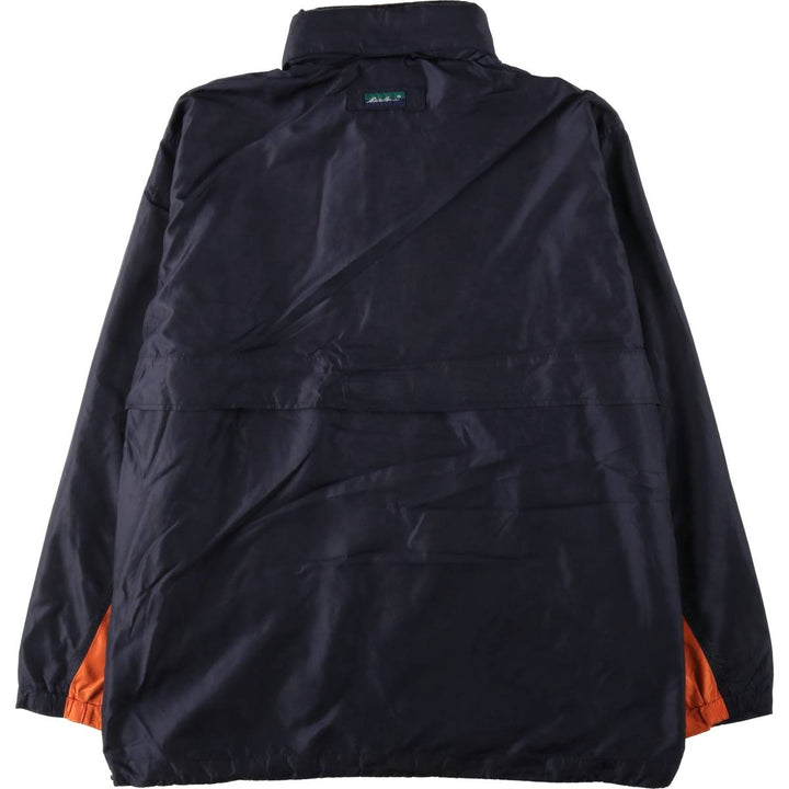 Eddie Bauer Anorak Jacket, Men's Size XL (approx.) Nylon navy blue type Vintage Second Hand