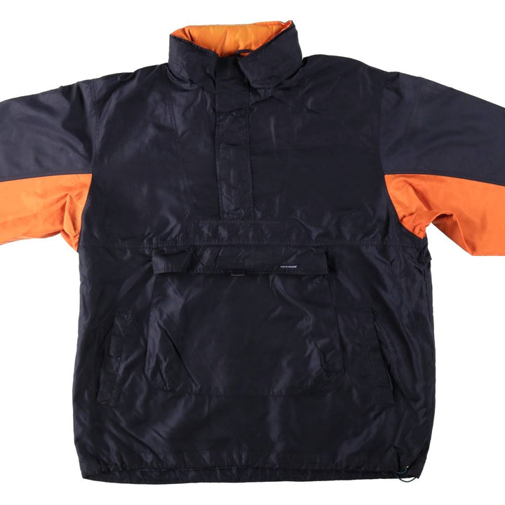 Eddie Bauer Anorak Jacket, Men's Size XL (approx.) Nylon navy blue type Vintage Second Hand