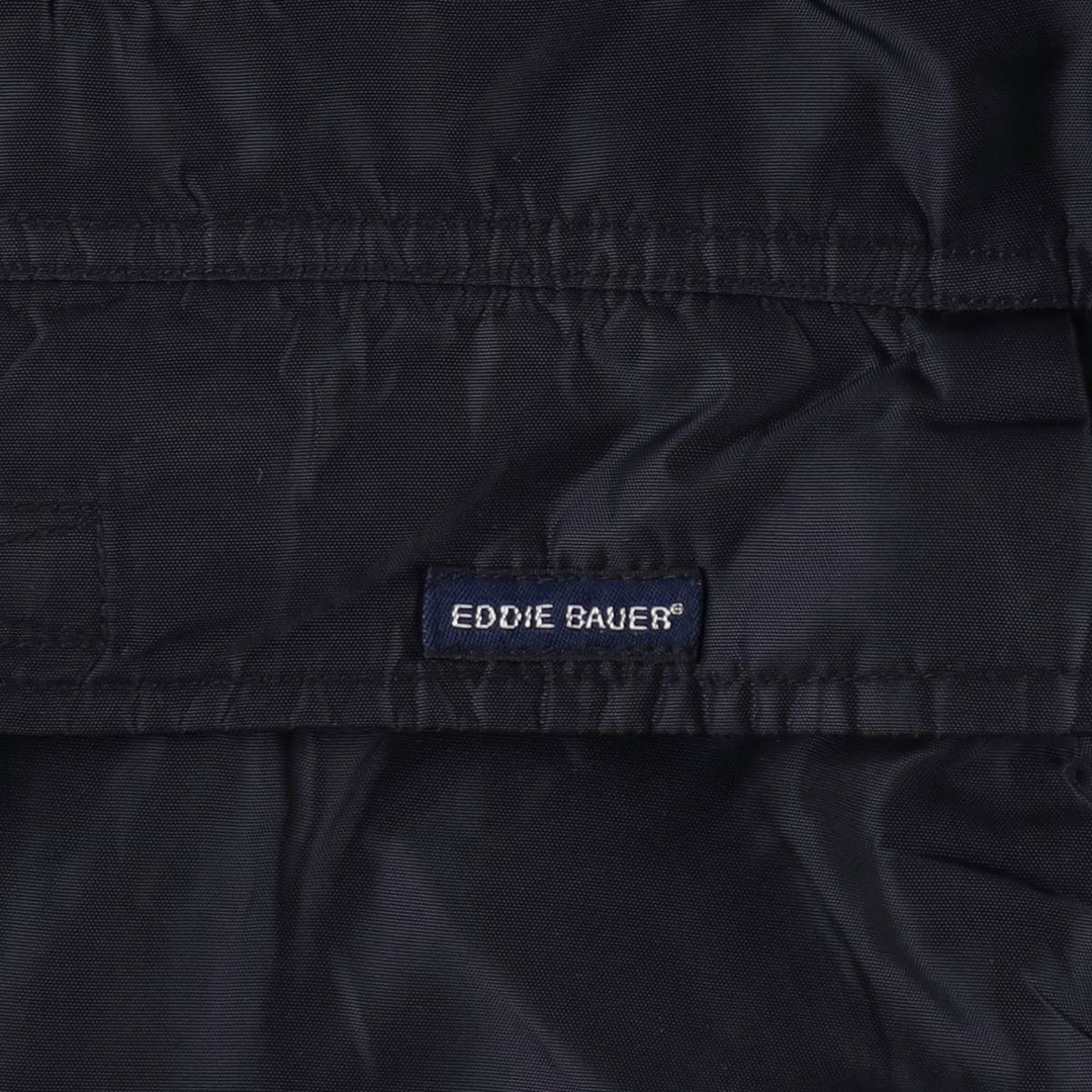 Eddie Bauer Anorak Jacket, Men's Size XL (approx.) Nylon navy blue type Vintage Second Hand
