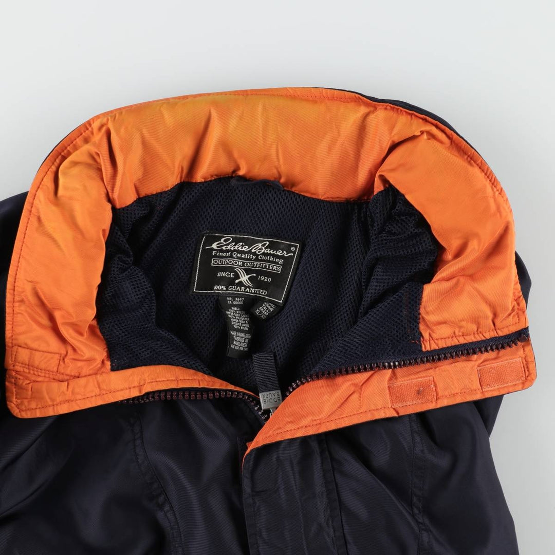 Eddie Bauer Anorak Jacket, Men's Size XL (approx.) Nylon navy blue type Vintage Second Hand