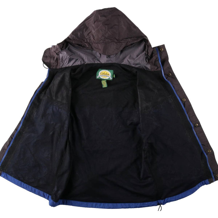 1990'S Cabelas Packable Mountain Parka Shell Jacket, Men's Size M (approx.), Vintage Nylon blue type Vintage Second Hand