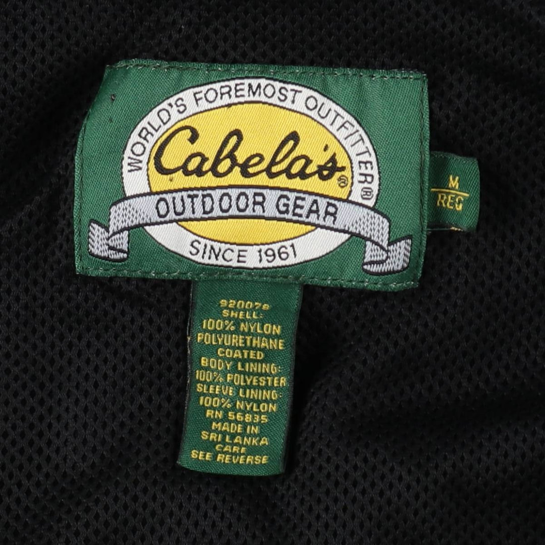 1990'S Cabelas Packable Mountain Parka Shell Jacket, Men's Size M (approx.), Vintage Nylon blue type Vintage Second Hand