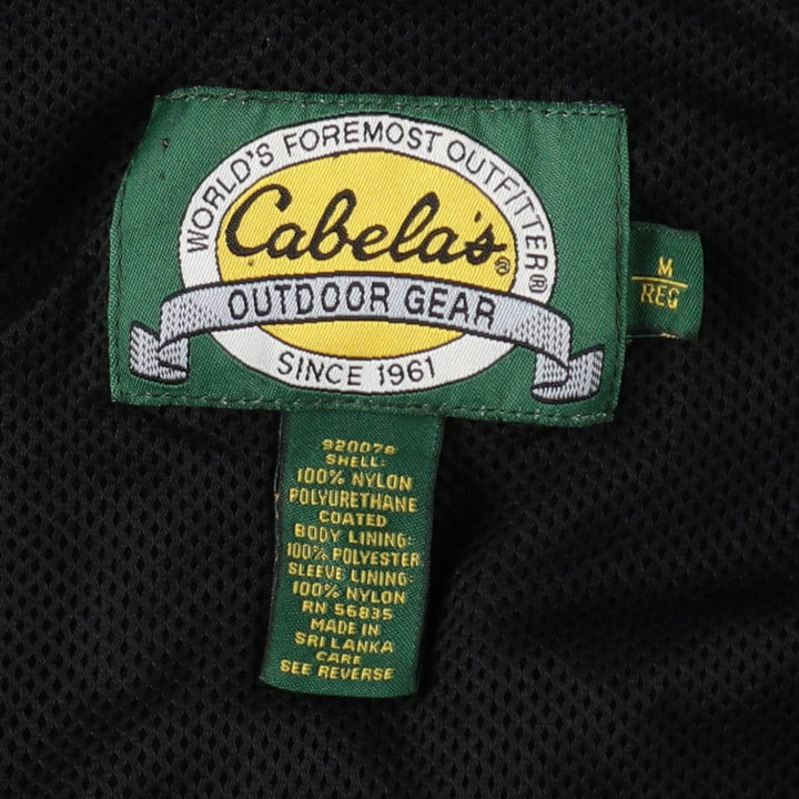 1990'S Cabelas Packable Mountain Parka Shell Jacket, Men's Size M (approx.), Vintage Nylon blue type Vintage Second Hand