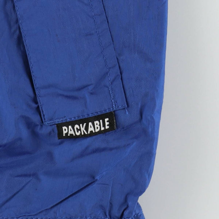 1990'S Cabelas Packable Mountain Parka Shell Jacket, Men's Size M (approx.), Vintage Nylon blue type Vintage Second Hand