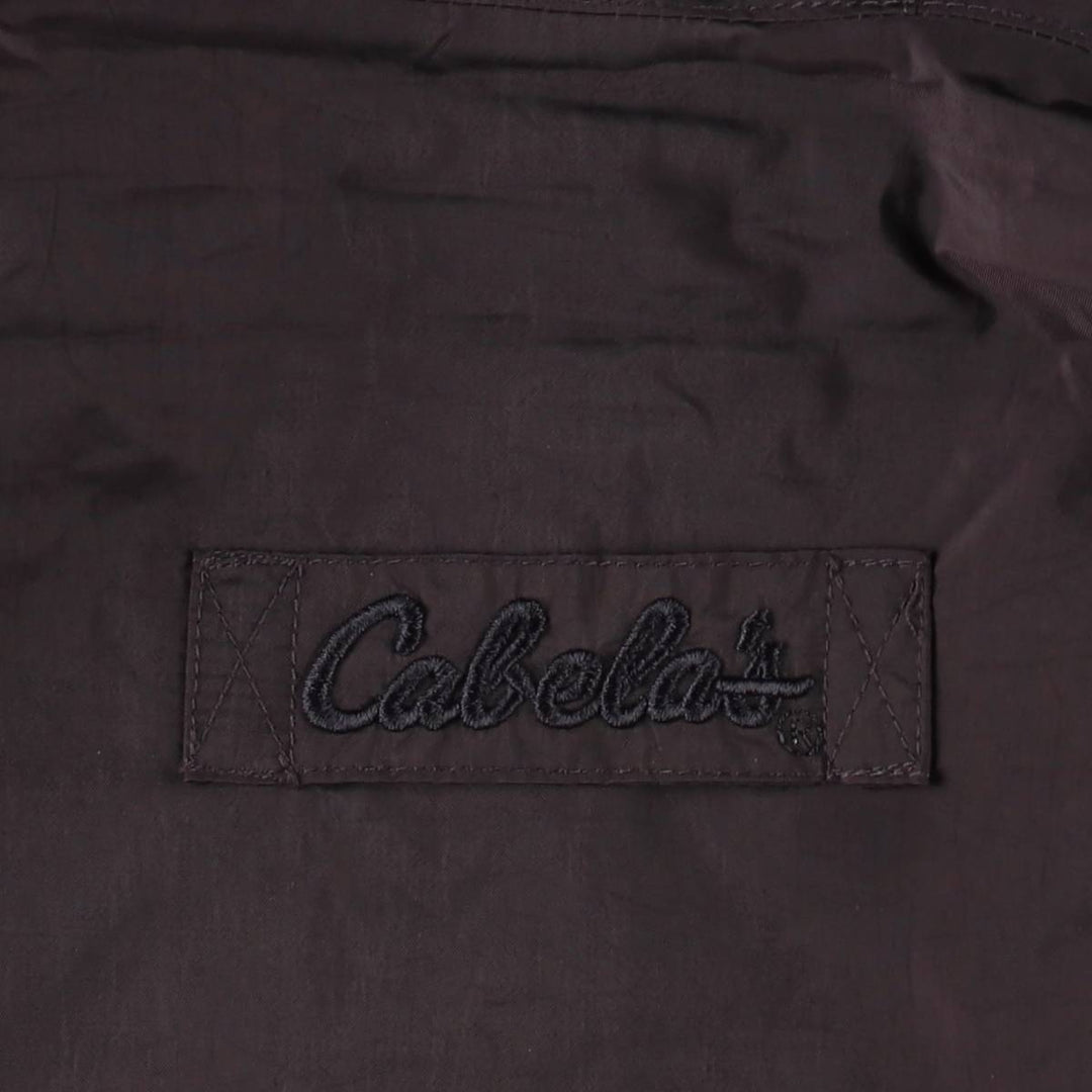 1990'S Cabelas Packable Mountain Parka Shell Jacket, Men's Size M (approx.), Vintage Nylon blue type Vintage Second Hand