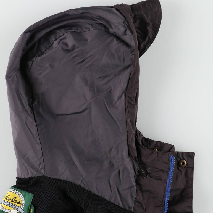 1990'S Cabelas Packable Mountain Parka Shell Jacket, Men's Size M (approx.), Vintage Nylon blue type Vintage Second Hand