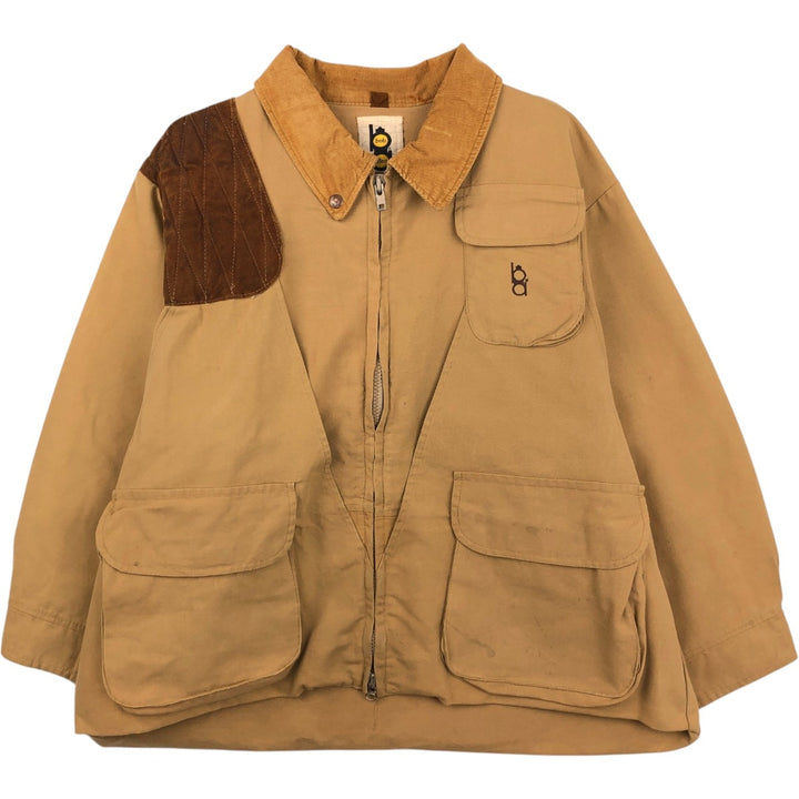 1970'S Bob Allen Hunting Jacket, Made in USA, Men's XXL equivalent, Vintage cotton Khaki type beige Vintage Second Hand